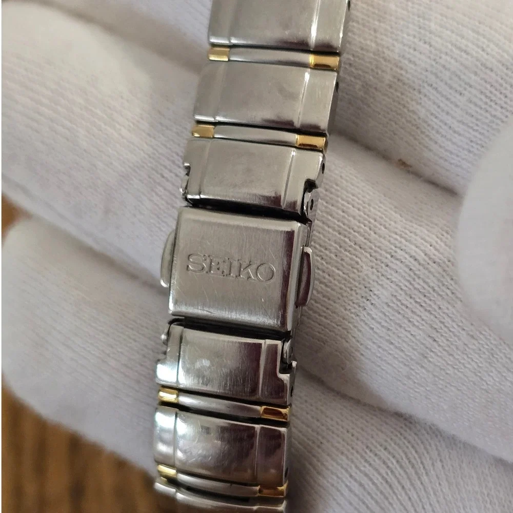 Seiko Women's Two Tone Watch White Dial Quartz Stainless Steel Dressy‎ Classic